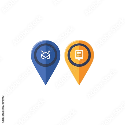 Bike Delivery Location Pin Icon