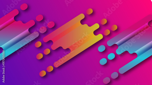 Colorful abstract vector background with geometric shapes.