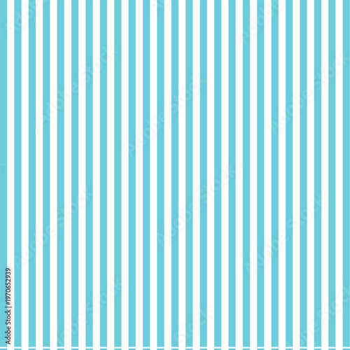 Seamless Light Blue and White Vertical Stripes Pattern Background with Simple Minimalist Linear Design