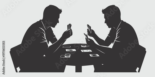 Abstract chess piece shapes vector illustration