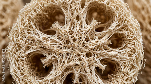 Natural Loofah Sponge Texture.