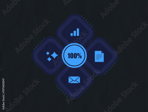 Multi-agent workflow autonomous collaboration, artificial intelligent coordination. MAS - multi agent ai system, AI powered 2026 trends, advanced autonomous agents automation vector illustration