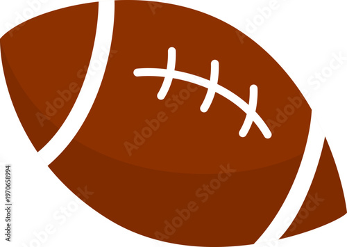 American football ball illustration