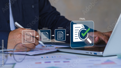 Canvastavla Digital and Paper Document Version Control Workflow, Business Professional Using