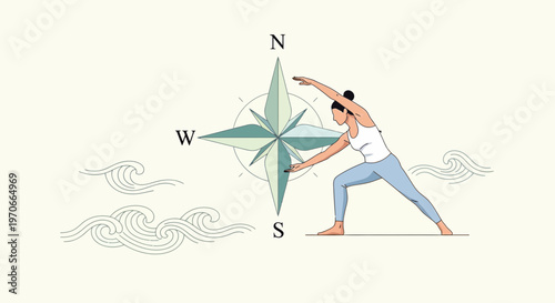 Yoga Pose Meets Compass: Finding Direction and Balance