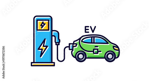 Electric vehicle charging station connector.