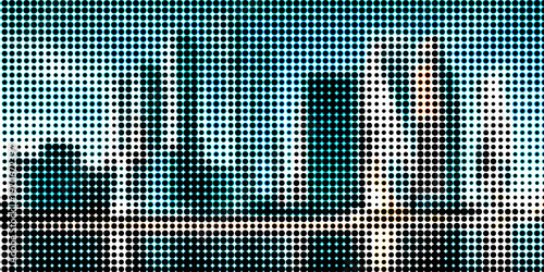 Dot RGB tv background. dots are used for background design. Close up of LED light. Display with primary Vector Illustration modern.