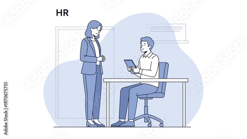HR Manager Interviewing Candidate in Office