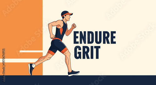 Motivational Runner Embodies Endurance And Inner Strength