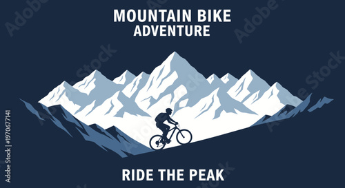 Mountain Bike Adventure Ride The Peak Graphic Design