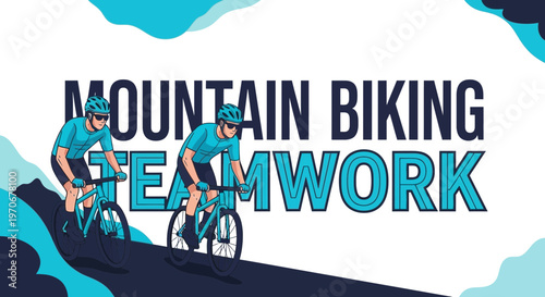 Mountain Biking Teamwork: A Dynamic Depiction of Collaboration and Endurance in Nature