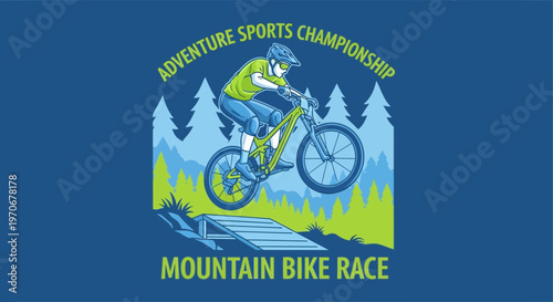 Mountain Biking Adventure Sports Championship Event Competition Cycling Design