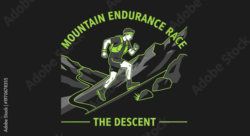 Mountain Endurance Race: A Dynamic Illustration Of Ascent And The Powerful Descent