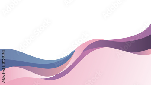 Pastel wave abstract background with layered flowing curves and soft colorful modern style