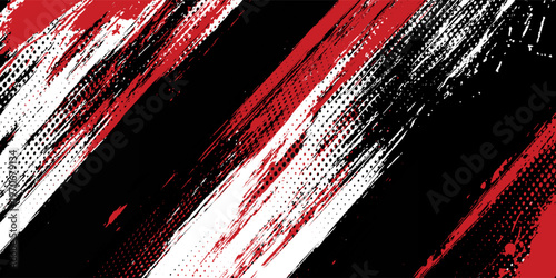 Gaming esport background striking stripes electric banner vector illustration design red black grunge brush wing comic pattern modern abstract concept livery stripes decal paint splash splatter.eps 10