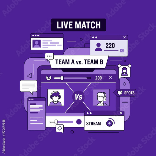 Online Competition Spectacle: Dynamic Real-time Gaming Broadcast with Live Team Commentary and