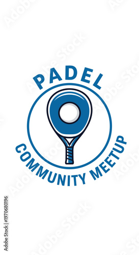 Padel Community Meetup Graphic Design Tennis Sport Event Invitation