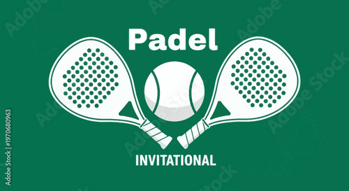 Padel Invitational Sports Event Championship Graphics