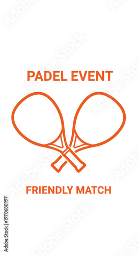 Padel Event Friendly Match Sports Graphic Design