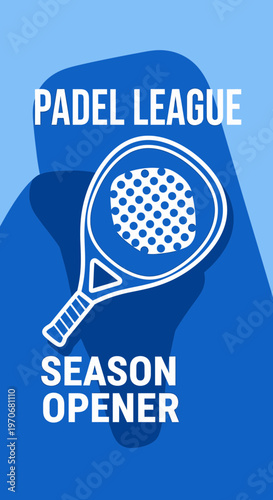 Padel League Season Opener Sports Graphic Design Template