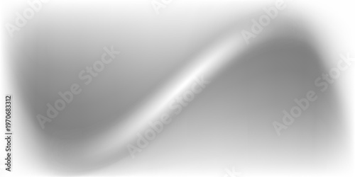 Smooth wavy gray gradient background. Soft silver liquid wallpaper. Silk nacre color texture for banners, flyers, presentations, graphic design.