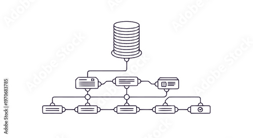 Database Schema Diagram Illustrating Data Relationships and Structure.