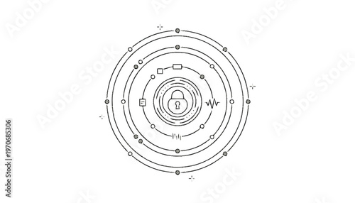 Detailed circular diagram with symbols.