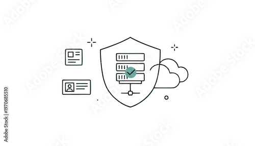 Data server security with cloud access and user authentication.