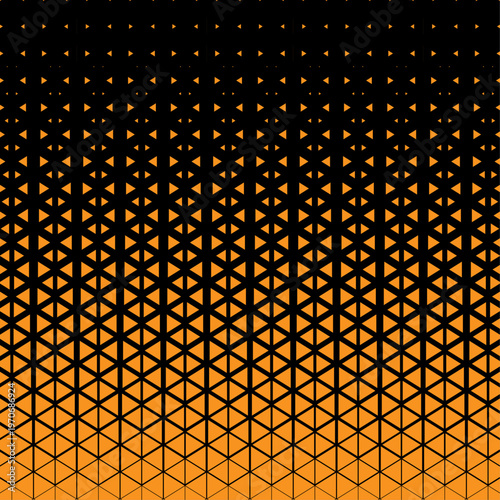 range and black halftone pattern vector background