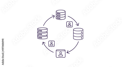 Data synchronization and user interaction in a distributed database system.