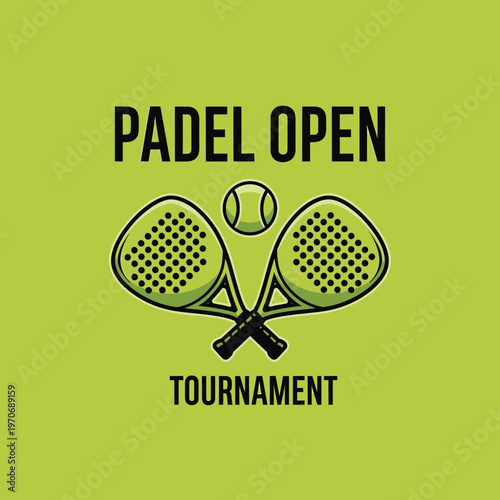 Padel Open Tournament Iconic Design