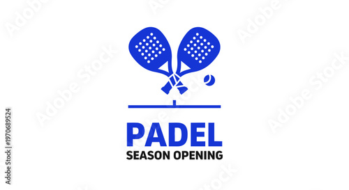 Padel Season Opening Graphic Sport Icon Design