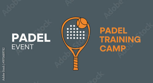 Padel Training Camp Event Promotion Graphic