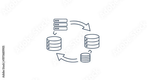 Database Diagram Illustrating Data Flow and Information Exchange.