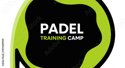 Padel Training Camp Logo Vibrant Design For Sports Events And Clubs