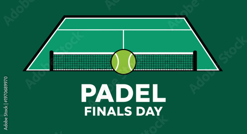 Padel Tennis Championship Finals Day Event Graphic