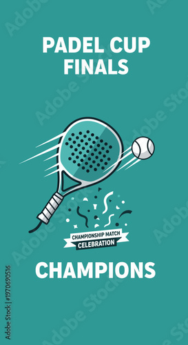 Padel Tournament Finals: Championship Celebration, Champions Crowned, Sport Competition, Action