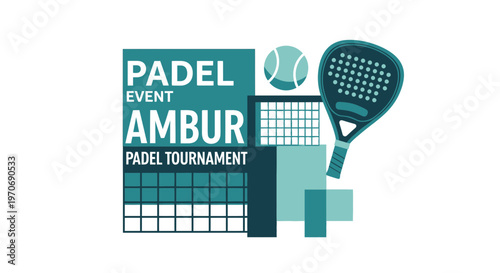 Padel Tournament Event Graphic Design
