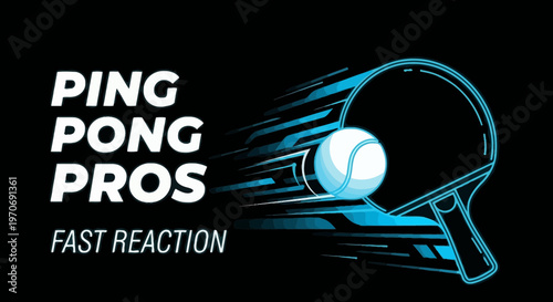 Ping Pong Pro Image Depicting Fast Reaction and Dynamic Sport Play with a Tennis Ball