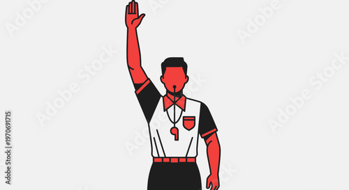 Referee Signal Icon Indicating A Call In Sports Competition