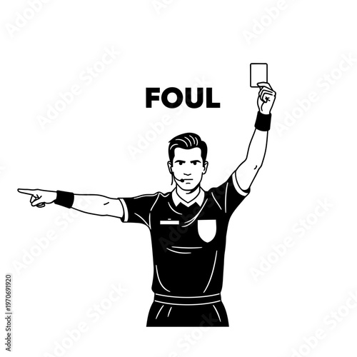 Referee Signals Foul: A Striking Illustration of Sportsmanship, Rules, and Competition