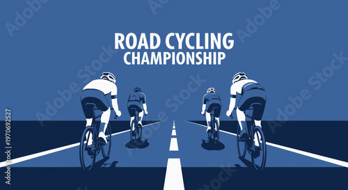 Road Cycling Championship Competition Dynamic Action