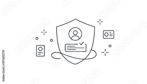 Digital Identity Protection Concept with Secure User Profile Shield.