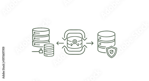 Database Server Infrastructure with Data Protection and Security.