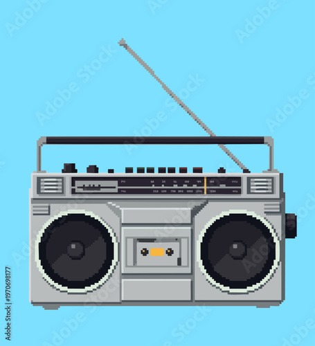 estereo music retro, vaporwave style