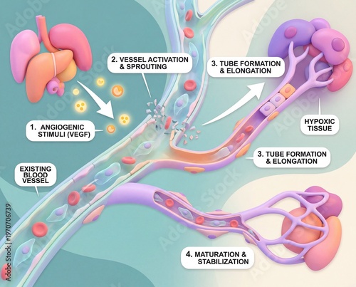 Angiogenesis The Process of New Blood Vessel Formation in the Human Body