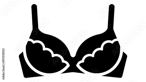 Push up bra lace icon