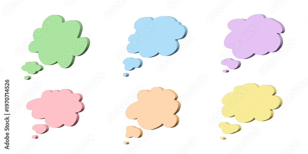 Fototapeta premium 3d speech bubble Blank empty message box Textbox frame for banners, price tags, stickers, design
