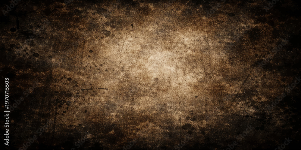 Obraz premium Dark antique wall texture with a rough black grunge effect on an aged vintage paper surface