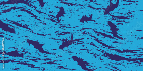 Dark blue abstract waves pttern wit h heavy grunsge texture eps 10